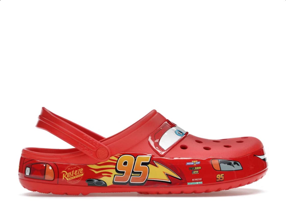 McQueen Schuhe Kinder – Cars Clogs von der Seite